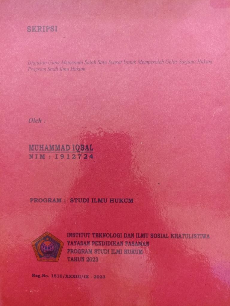 Pesan Visum Et Repertum dalam Pembuktian Perkara Pidana ( Studi Kasus Putusan Nomor : 122/Pid.B/2021/Pn Psb )